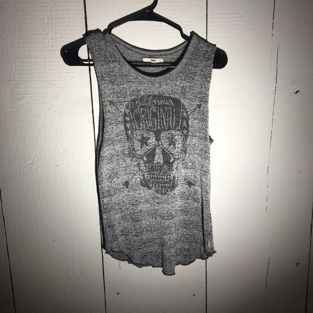 Vans Skull Grey Muscle Tank Top